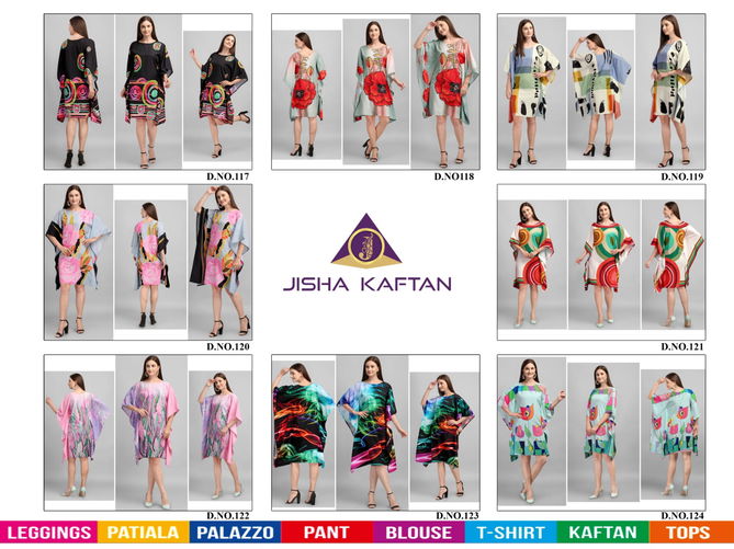 Kaftan Kurti Vol 3 By Jelite Polyester Crepe Digital Printed Kaftan Suppliers In India
